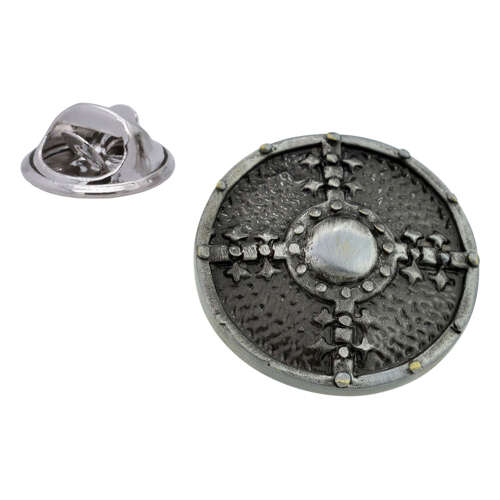 Viking Shield Lapel Pin Badge.