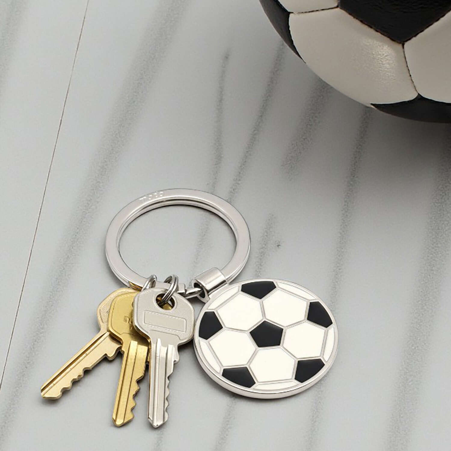 Personalised Classic Football Keyring