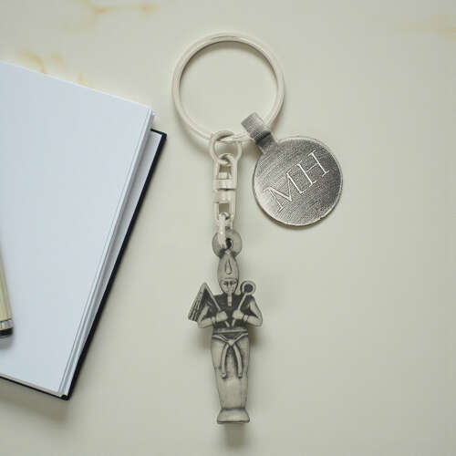 Personalised English Made Pewter Osiris Keyring