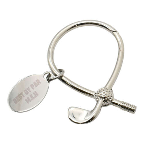 Personalised Golf Keyring with Tag