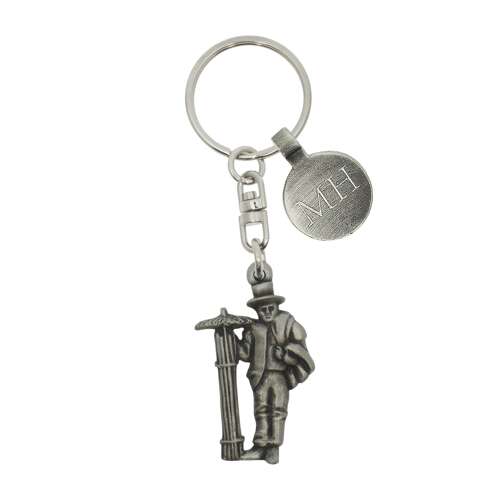 Personalised English Made Pewter Sweep Keyring