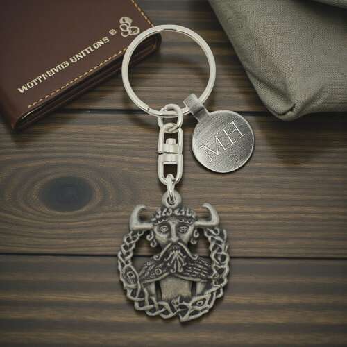 Personalised English Made Pewter Loki Keyring