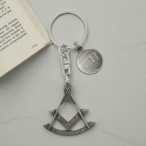 Personalised English Made Pewter Masonic Keyring