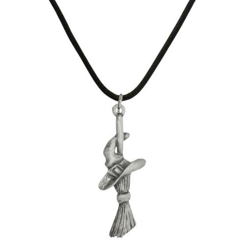 Witches Broom Pendant Presented in a Velvet Pouch