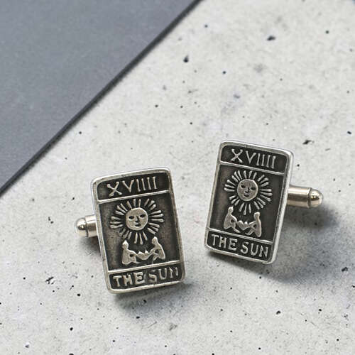 The Sun cufflinks Presented in a Leatherette Case