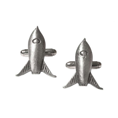 Rocket Cufflinks Presented in a Leatherette Case