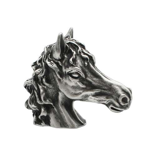 English Made Pewter Traditional Horse Head Figurine Ornament