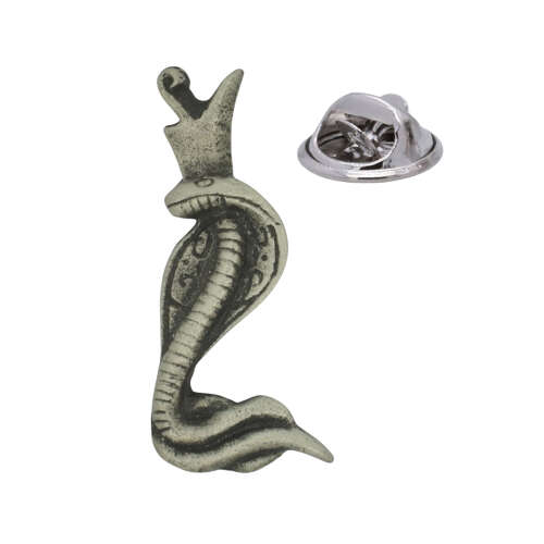 English Made Pewter Egyptian God Wadjet Lapel Pin Presented in a Box