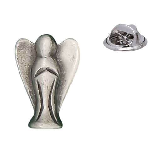 English Made Pewter Guardian Angel Lapel Pin Presented in a Box