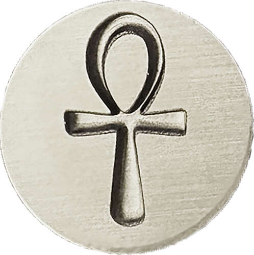 English Made Pewter Ankh Wax Seal With Wooden Handle & Wax Sticks Boxed S